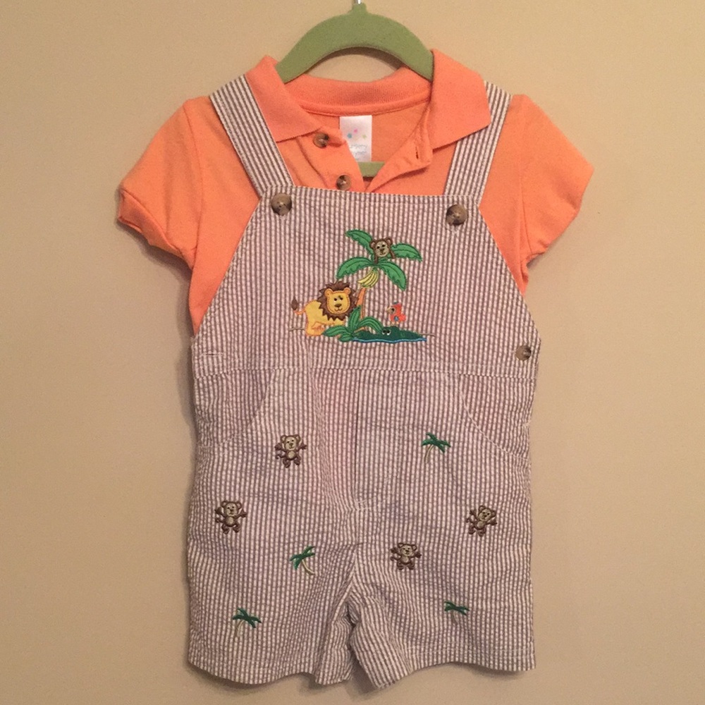 Toddler Boys Overall Set
